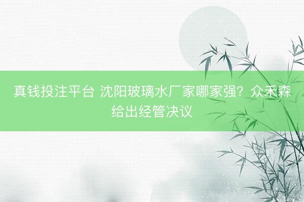 真钱投注平台 沈阳玻璃水厂家哪家强？众禾森给出经管决议