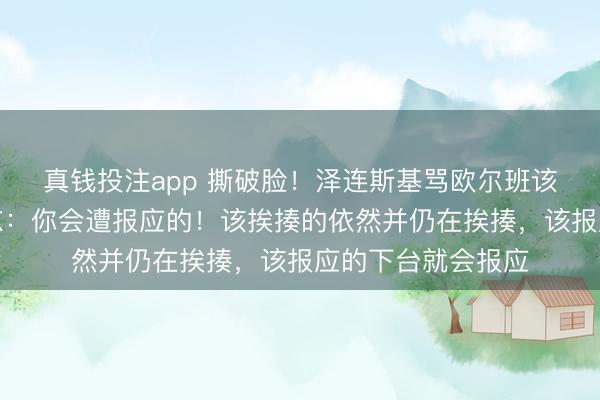 真钱投注app 撕破脸！泽连斯基骂欧尔班该挨揍，欧尔班怒怼：你会遭报应的！该挨揍的依然并仍在挨揍，该报应的下台就会报应