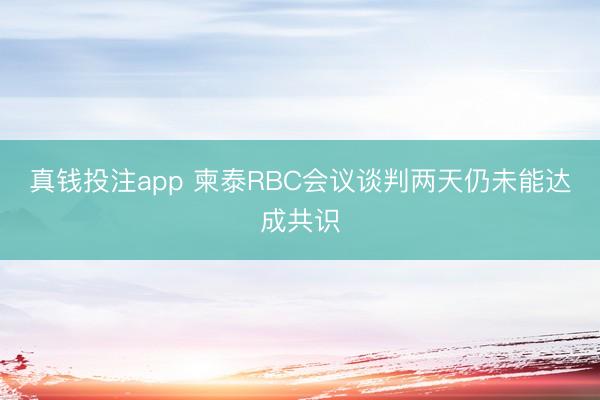 真钱投注app 柬泰RBC会议谈判两天仍未能达成共识