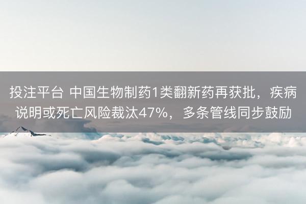 投注平台 中国生物制药1类翻新药再获批，疾病说明或死亡风险裁汰47%，多条管线同步鼓励