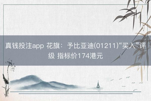 真钱投注app 花旗：予比亚迪(01211)“买入”评级 指标价174港元