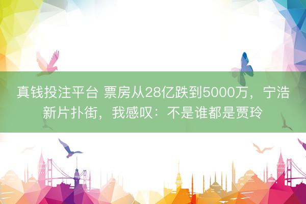 真钱投注平台 票房从28亿跌到5000万,宁浩新片扑街,我感叹:不是谁都是贾玲